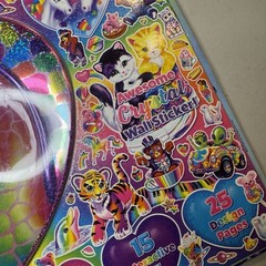 Lisa Frank Giant Sticker Activity Pad Over 2000 Stickers Partial Bendon