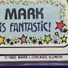 Vintage Lot Of 2 Mark I «Celebrity» Stickers Mark SEALED Made In USA 1982 1983