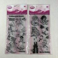 Disney Image Tree Mickey Friends Princesses Scrapbook Clear Stamps Lot of 5 NIP