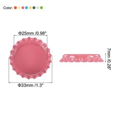 100PCS Bottle Caps for Crafts, Decorative Bottle Cap, Mixed Colors