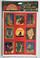 New 4 Sheets Vintage Disney The Lion King Stickers Ambassador Hallmark Sealed