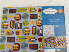 School Days Scrapbooking Kit Supplies – Paper Stickers Embellishments Charms