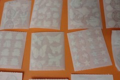 Sandylion Vintage Sticker Lot 30 Mods Prismatic Glitter Mylar Vintage 90s