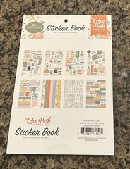 Echo Park OUR HAPPY PLACE Sticker Book 16 Pages Icons Letters Words Phrases