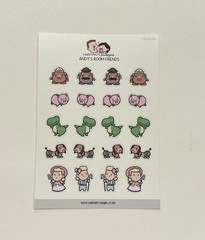 Hubman and Chubgirl Toy Story Planner Sticker Set of 2 NEW