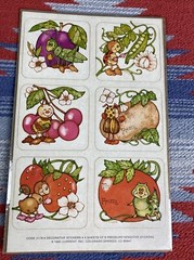 Current Inc 1980 Vintage Stickers Gift Tags Bugs Cute