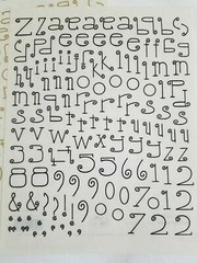NEW Lot 4 Sets Provo Craft Letters Numbers Black Multi Gold Acid Free -F