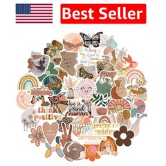 Vintage Aesthetic 50 Pcs Waterproof Stickers for Laptops & Water Bottles