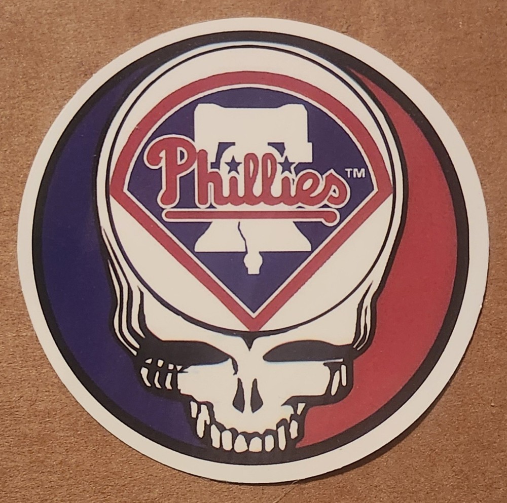 Grateful Dead Steal Your Face mashup Philadelphia Phillies decal sticker