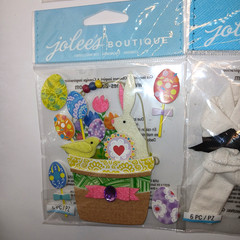 Jolee’s Boutique Scrapbook 3D Stickers Karate Luau Marines Easter Basket x6