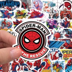 50Pcs Spiderman Sticker for Kids, Cool Cartoon Waterproof Vinyl Stickers for
