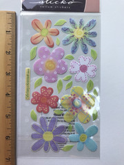 EK Success Sticko Flowers Scrapbook Stickers Lot Butterflies Stars Journal