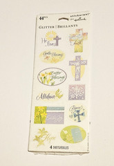 Hallmark Stickeroni Lot of 1 Pack ~Glitter Brillants Easter~44 Stickers 4 Sheets