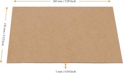 200 Packs 5 X 7 Inches Chipboard Sheets, 0.04 Inch(1Mm) Thick Brown Kraft Cardst