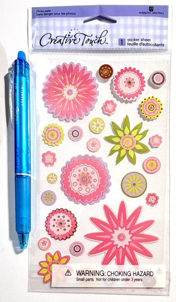 Flowers Garden Stickers Scrapbooking Journal School Chart American Greetings