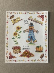 Sheet Of Fall/Autumn Themed Acid-Free Stickers~Includes 15 Stickers~5” X 6”, New