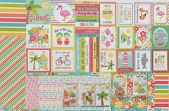 #K351 – SWEET SUMMER DOODLEBUG SCRAPBOOKING 10 SHEETS 12X12″ + 5 DOODLE-POPS