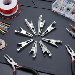 60 PCS Mini Alligator Alligator Clips for Crafts, 35mm Smal Plated Crocodile