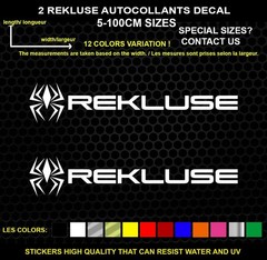 2 Rekluse Decorative Stickers – Vehicles & Accessories, 2 Piece Set