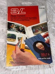 Scrapbook Adhesives Photo Corners Self-Adhesive 256/Pk Clear Vintage NEW