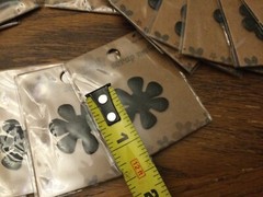 Scrapbooking Scrap Metal Letters Flowers Hearts Self Adhesive by Pressed Petals