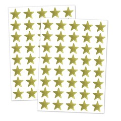 1000 Pack, Gold Foil Star Metallic Stickers, 0.6″ Diameter