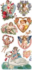 Violette Stickers Victorian Love Valentine’s Day Crafts Planner Supply