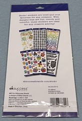EK Success Sticko 18 Pc Inspirational Words & Crosses Themed Stickers