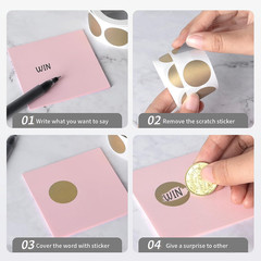 300 Pack Scratch Off Stickers, 1″ Round Circle Scratch Off Labels Self Adhesive