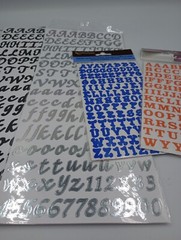 Alphabet Stickers Stamps Lot of 6 Various Brands Packs New Old Stock Sealed