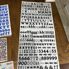 Creative Memories Letter Alphabet ABC Periwinkle 5 Sets plus Orange Black Multi