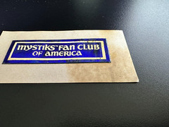 RARE – Vintage 80s Mystiks Fan Club of America Oilies Sticker
