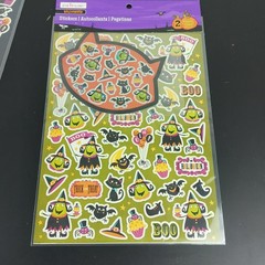 Halloween Stickers Scrapbook Lot Crafting Unused Sticker Sheets Various Brands