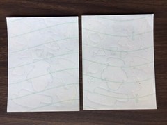 Lot of 2 Vintage Slicker Stickers Sheets Hallmark Duck Raincoat & Umbrella 1985