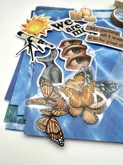 Junk Journal Scrapbook Supply Bundle Butterflies Flowers Washi 6×6 Cardstock
