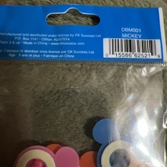 NEW EK Success Disney Mickey 12 adhesive buttons