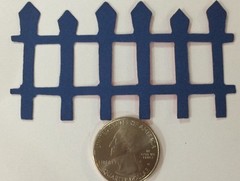 PICKET FENCE Die-Cut(6pc)3-1/4″ x1-3/4″Garden•Trees•Garden•Yard •Outside•Plants