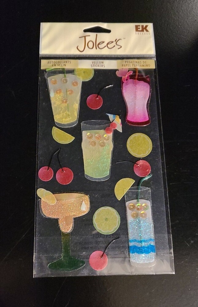 Jolee’s TROPICAL DRINKS – Scrapbooking Stickers – Margarita – Lemonade SP-JV-004