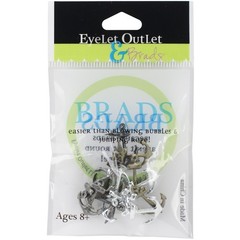 Eyelet Outlet Shape Brads 12/Pkg Metallic Anchor