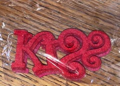 Brother Sister Design Studio Valentine Craft Word Glitter Kiss Hugs Love Sticker