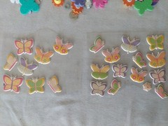 Butterfly Flower Craft Project Supply Pkg Glitter Sticker Foam Decoration NewMix