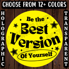 40 LIFE QUOTE STICKERS 2″ ROUND LABELS SCRATCH RESISTANT LOVE STARS SIDE HUSTLE