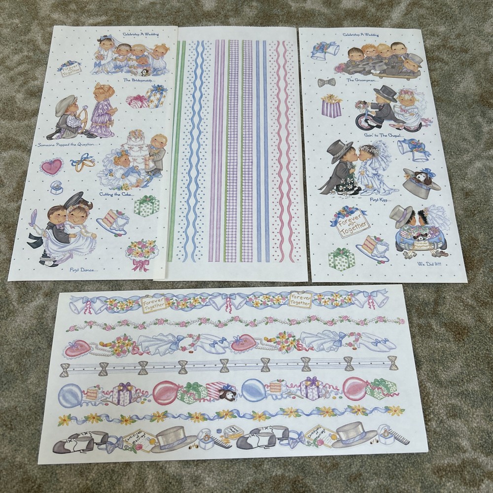 Tie Me To The Moon Dimple Street lot/4Gang Wedding Sticker Sheet ~ Bridesmaid