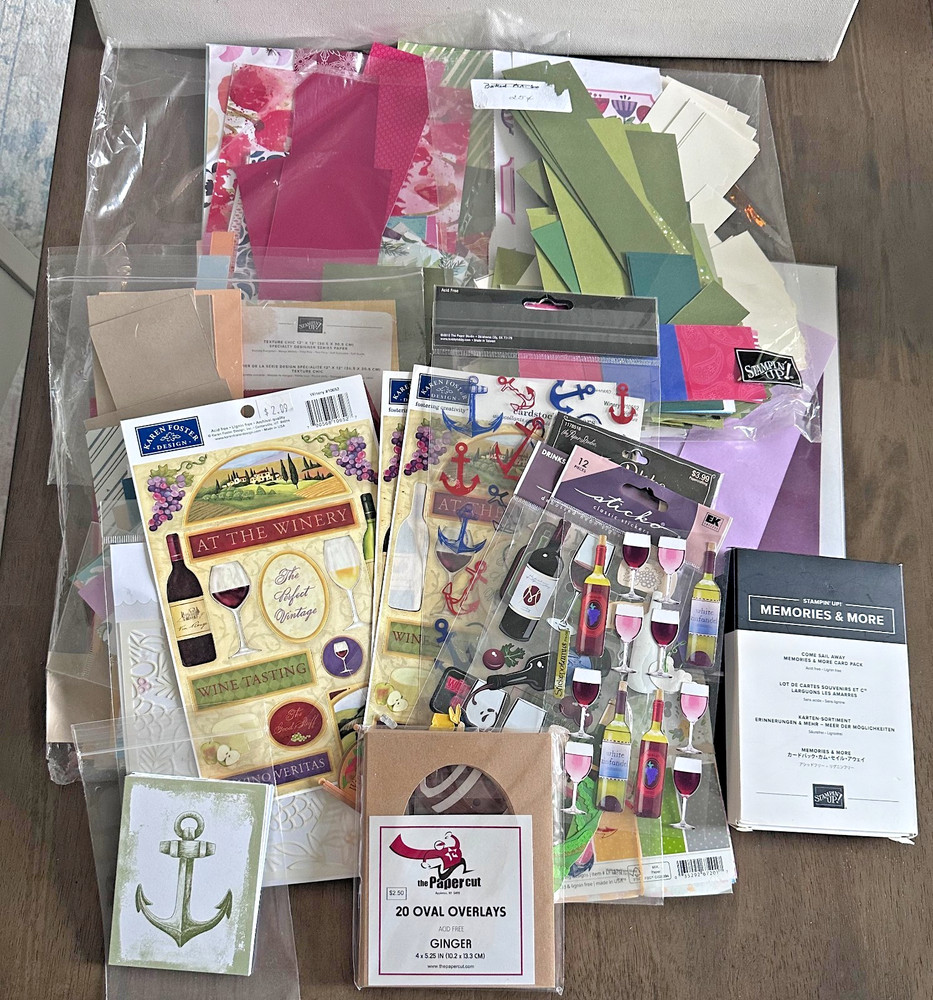 Lot of Scrapbooking Craft Supplies – Paper, Stickers & More – 3 lb+
