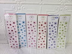 Lot Of 6 Crafts Doodlebug Mini Jewels Repeats Assorted Sizes Gems Bling Lily New