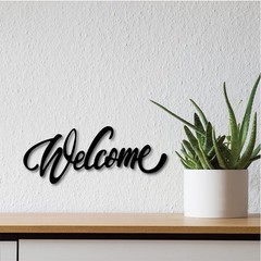 CREATCABIN Welcome Wood Letters Sign Unfinished Cutouts Wooden Wall Art Decor…