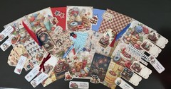 100 Pc Vintage Patriotic Americana Junk Journal Kit July 4th Ephemera Tags USA