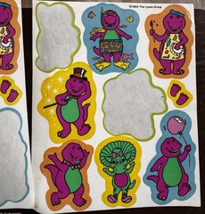 90s Sticker Lot Scooby Doo Barney Aladdin Nicktoons Looney Tunes Sheets & Decals