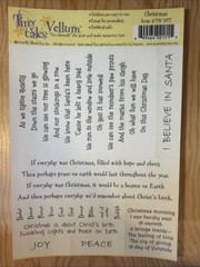 Christmas Words & Phrases Vellum Sticker Sheet Scrapbook Craft Stickers