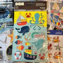 Nautical-Themed Dimensional Sticker Bundle – 14 Packs Recollections Jolee’s By